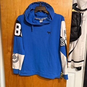 HTF* VS Pink Campus Crossover Logo Hoodie sz L